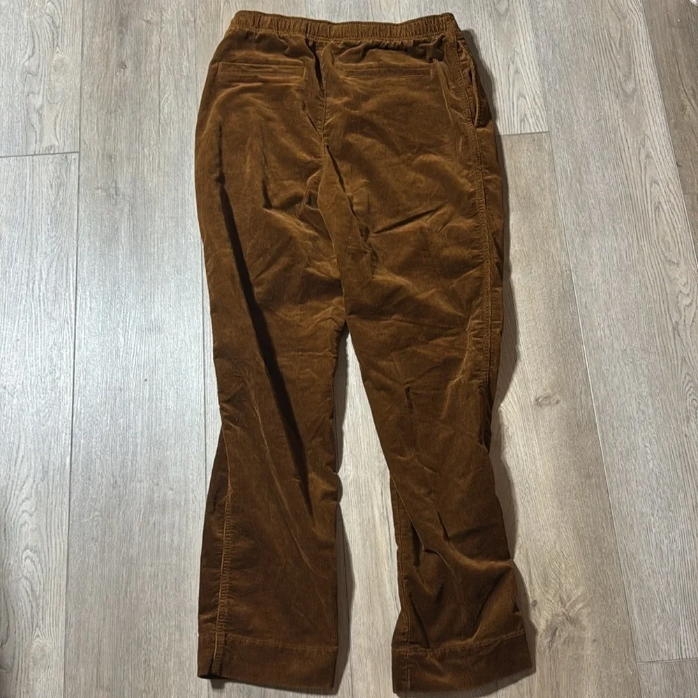 NWT! Banana Republic Rust Brown Straight Stretch-Corduroy Pull-On Pant - Medium🩷